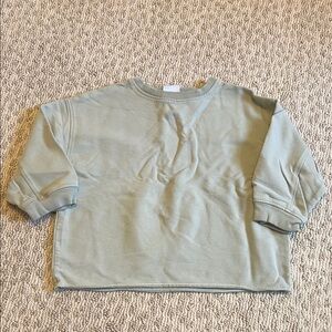 Zara Kids Soft Green Sweatshirt